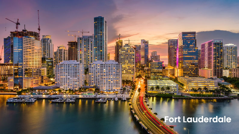 Routes to get from Miami to Fort Lauderdale by car Best route to get from Miami to Fort Lauderdale by car