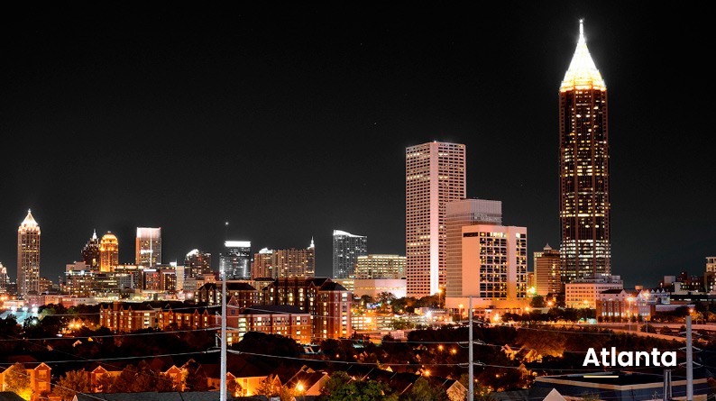 How many car rental locations are there in Atlanta? Hertz car rental locations in Atlanta, GA