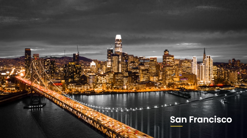 Quantas filiais da Hertz existem em São Francisco?